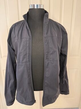 Exofficio Men’s Insect Shield Jacket Bugsaway Coen Dark Gray Sz L Hike Fish